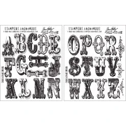 Tim Holtz Cling Stamps - Cirque Alphabet