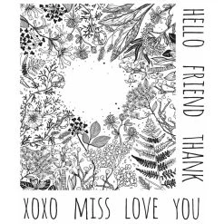 Tim Holtz Cling Stamps - Botanical Sketch