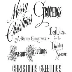 Tim Holtz Cling Stamps - Christmastime