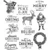Tim Holtz Cling Stamps - Festive Overlay -Cats On Appletrees Shop 0001852633