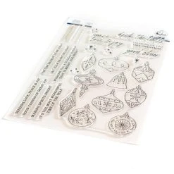 Pinkfresh Studio Clear Stamp Set 6"X8" - Ornaments