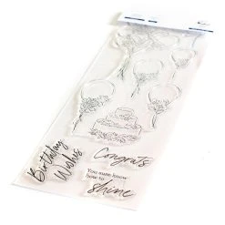 Pinkfresh Studio Clear Stamp Set 4"X12" - Celebrate