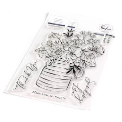 Pinkfresh Studio Clear Stamp Set 4"X6" - Inky Bouquet