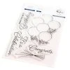Pinkfresh Studio Clear Stamp Set 4"X6" - Ribbons & Balloons