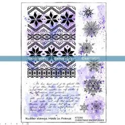 Katzelkraft - CHRISTMAS SNOWFLAKES - A5 STAMPS