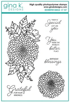 Gina K. Designs Gina K Designs - STAMPS- Decorative Dahlia