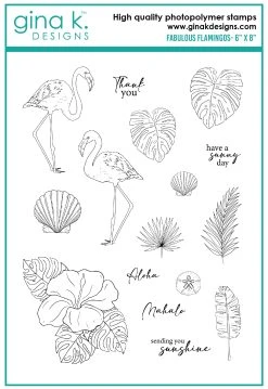 Gina K Designs - STAMPS- Fabulous Flamingos