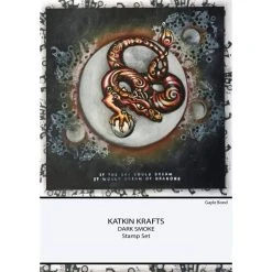 Katkinkrafts Katkin Krafts Dark Smoke 6 In X 8 In Clear Stamp Set -Cats On Appletrees Shop Katkin Krafts KK0002 4