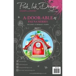 Pink Ink Designs A-Door-Able 6 In X 8 In Clear Stamp Set