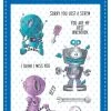 Whimsy Stamps - Robots Clear Stamps -Cats On Appletrees Shop Robots Display 600x600