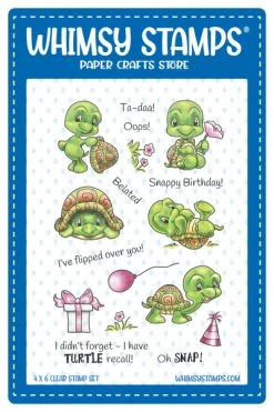 Whimsy Stamps - Turtle Tales Clear Stamps