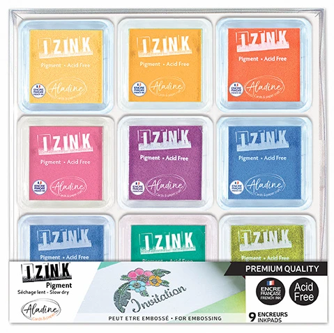 Aladine Izink Embossing Slow Dry Pigment Set 3 Aladine Izink Embossing Slow Dry Pigment Set