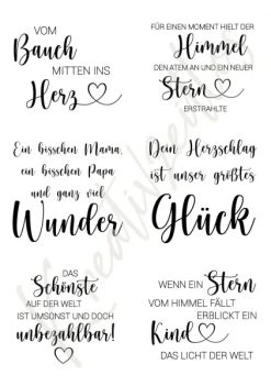 Kreativzeitlos - Babysprüche