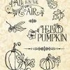 Graphic 45 - Hello Pumpkin Stamp Set -Cats On Appletrees Shop graphic 45 hello pumpkin stamp set 4502721