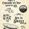 Graphic 45 - Life's A Bowl Of Cherries Clear Stamps -Cats On Appletrees Shop graphic 45 lifes a bowl of cherries clear stamps 4