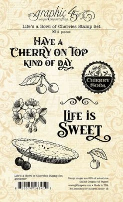 Graphic 45 - Life's A Bowl Of Cherries Clear Stamps