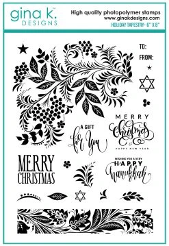 Gina K Designs - STAMPS- Holiday Tapestry