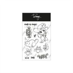 TOMMYART Tommy Clear Stamps – Lady Witch – Design By CeciliaDoingArt
