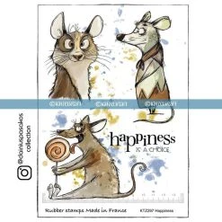 Katzelkraft - Happiness - Tampons Souris - Dainius Collection A5