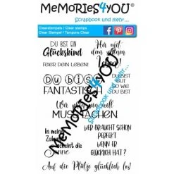 MEMORIES4YOU STEMPEL (A6) "SPRÜCHE 2"