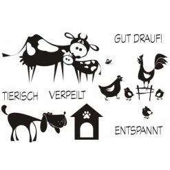 Memories4you Stempel (A6) "Tierisch Gut"