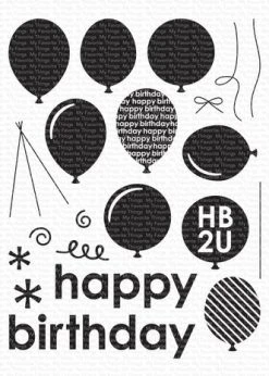 My Favorite Things - Balloon Party Clear Stamps
