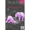 Pink Ink Designs Baby Elephant 6 In X 8 In Clear Stamp Set -Cats On Appletrees Shop pi183