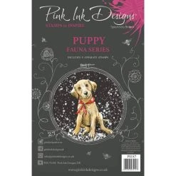 Pink Ink Designs Puppy 6 In X 8 In Clear Stamp Set