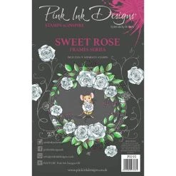 Pink Ink Designs Sweet Rose 6 In X 8 In Clear Stamp Set