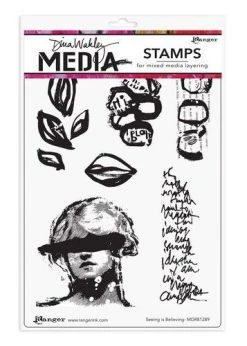 Ranger Dina Wakley Media Stamps Seeing Is Believing