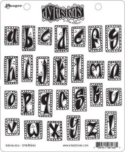 Ranger Dylusions Cling Stamp Set Alphablock