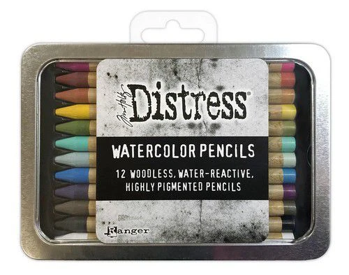 Ranger Tim Holtz Distress Watercolor Pencils 12 St Kit #1 3 Ranger Tim Holtz Distress Watercolor Pencils 12 St Kit #1