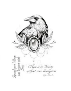 Sweet Poppy Stencil: A5 Stamp Set Raven