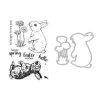 Hero Arts Clear Stamp & Die Combo -Color Layering Bunny Bundle -Cats On Appletrees Shop sb295