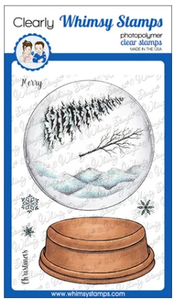 Whimsy Stamps - Holiday Snowglobe Clear Stamps