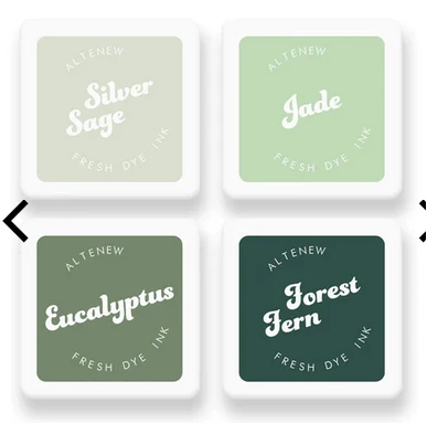 Alternew Altenew - Frosted Foliage Fresh Dye Ink Mini Cube Set 3 Alternew Altenew - Frosted Foliage Fresh Dye Ink Mini Cube Set