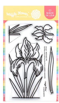 Waffle Flower- Sketched Iris Stamp Set