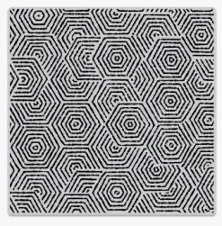 Hero Arts - Overlapping Hexagons Bold Prints Handmade Rubber Cling Stamp