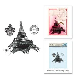 Spellbinders - Paris Collage Stamps Stamp Set Ooh La La