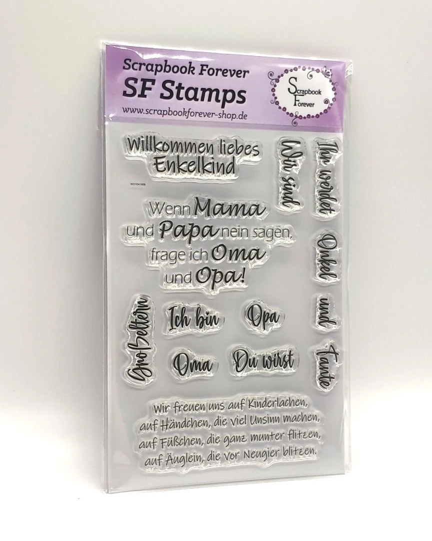 Scrapbook Forever SF Stamps Willkommen Liebes Enkelkind 3 Scrapbook Forever SF Stamps Willkommen Liebes Enkelkind