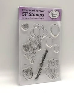 Scrapbook Forever SF Stamps Happy Birthday