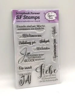 Scrapbook Forever SF Stamps Wir Sagen JA