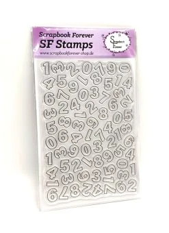 Scrapbook Forever SF Stamps Hintergrundstempel Zahlen