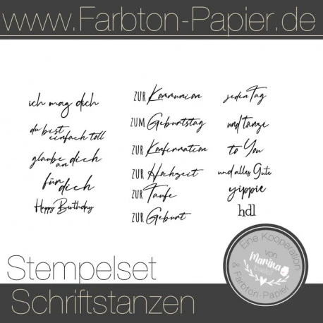 FarbTon - Stempel "Anhänger / Schriften" (85-1) 3 FarbTon - Stempel "Anhänger / Schriften" (85-1)